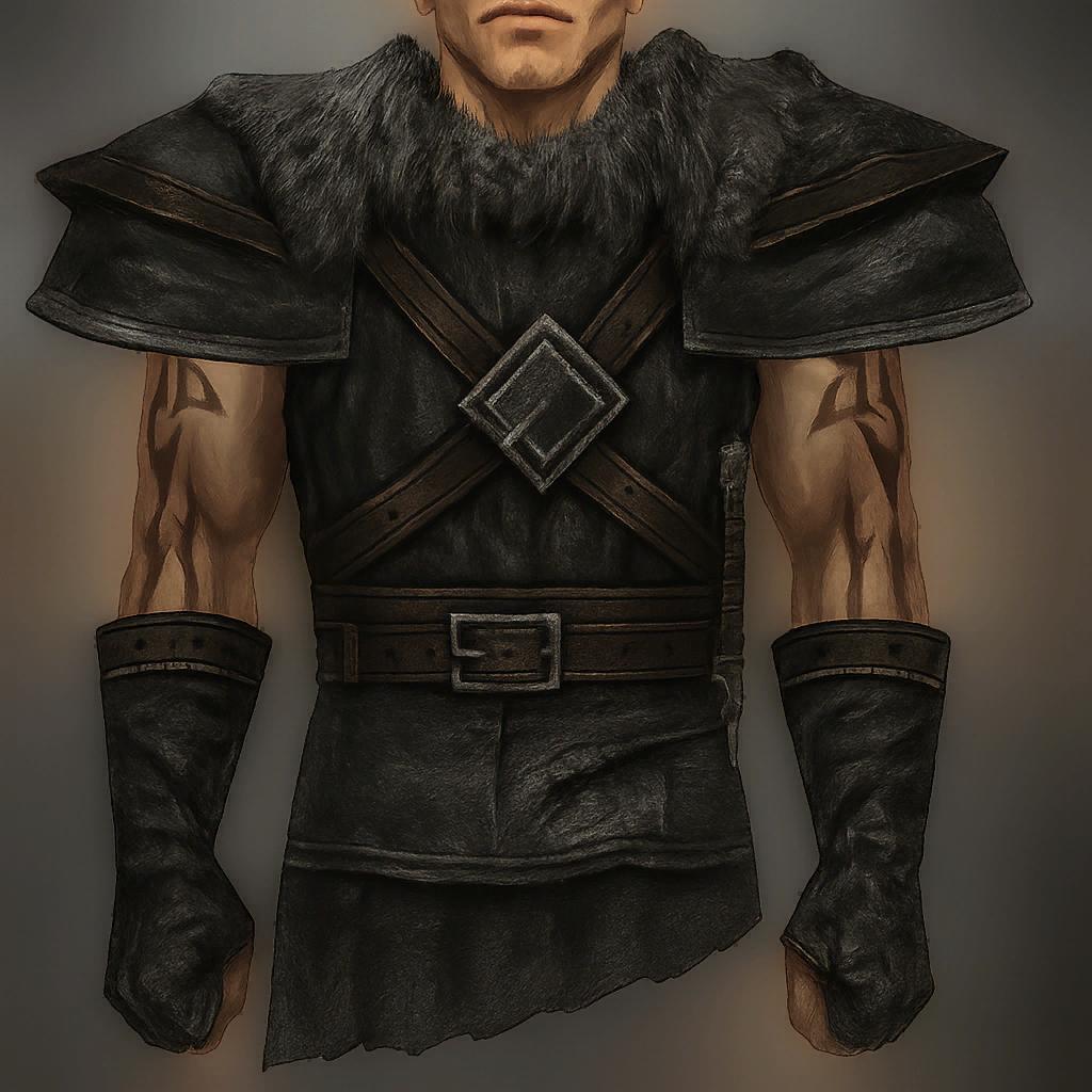 PANCERZ Z SKÓRY WARGA (KOSTIUM)